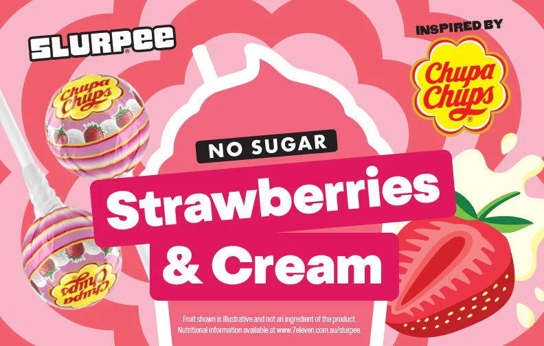 Slurpee No Sugar Strawberries & Cream