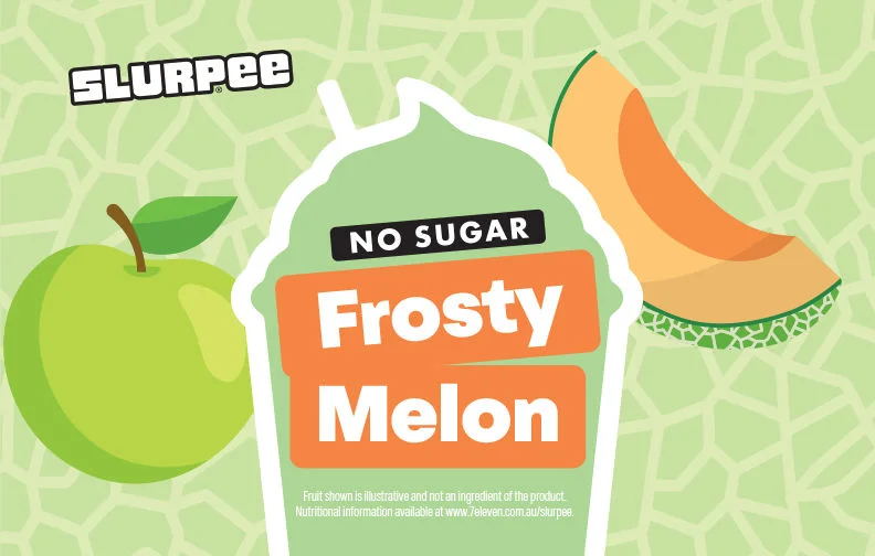 Slurpee No Sugar Frosty Melon