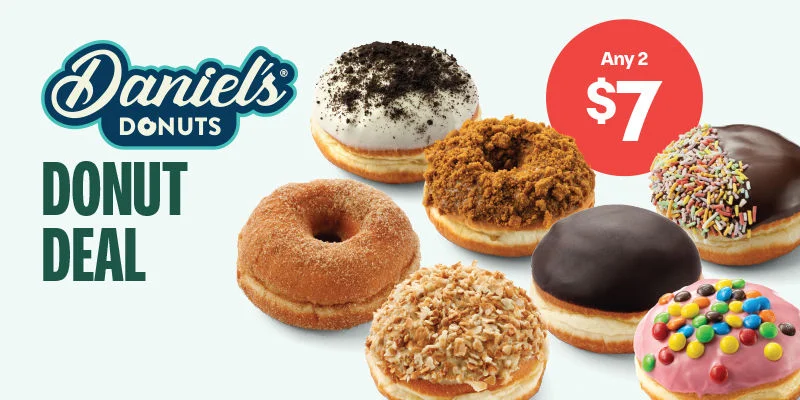 Daniel's Donuts DONUT DEAL - Any 2 for $7
