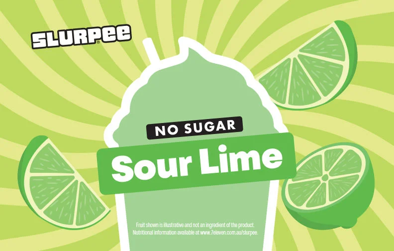 Slurpee No Sugar Sour Lime
