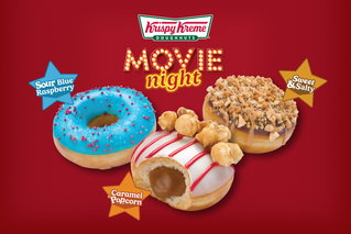 Krispy Kreme - Movie night - Sour Blue Raspberry - Sweet & Salty - Caramel Popcorn