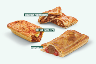 New & Delicious Hot Pastries - BBQ Chicken Puff Pastry Bake - Beef Taco Traveller Pie - Sausage Sizzle
