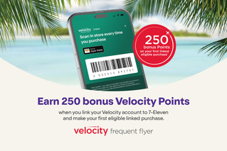 Velocity frequent flyer. Earn 250 bonus Velocity Points when you link your Velocity account to 7-eleven and make your first eligible linked purchase.
